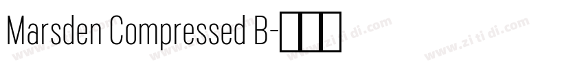 Marsden Compressed B字体转换
